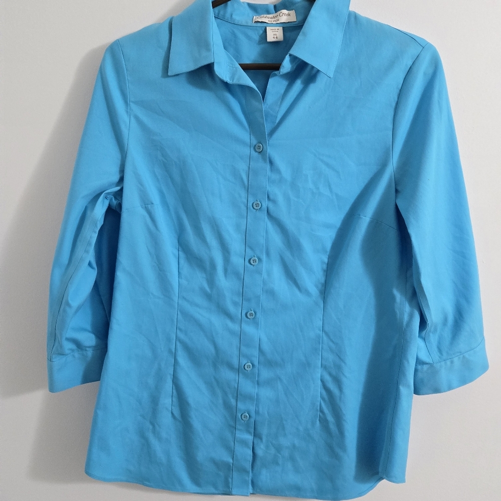 Cold Water Creek Blue Top
